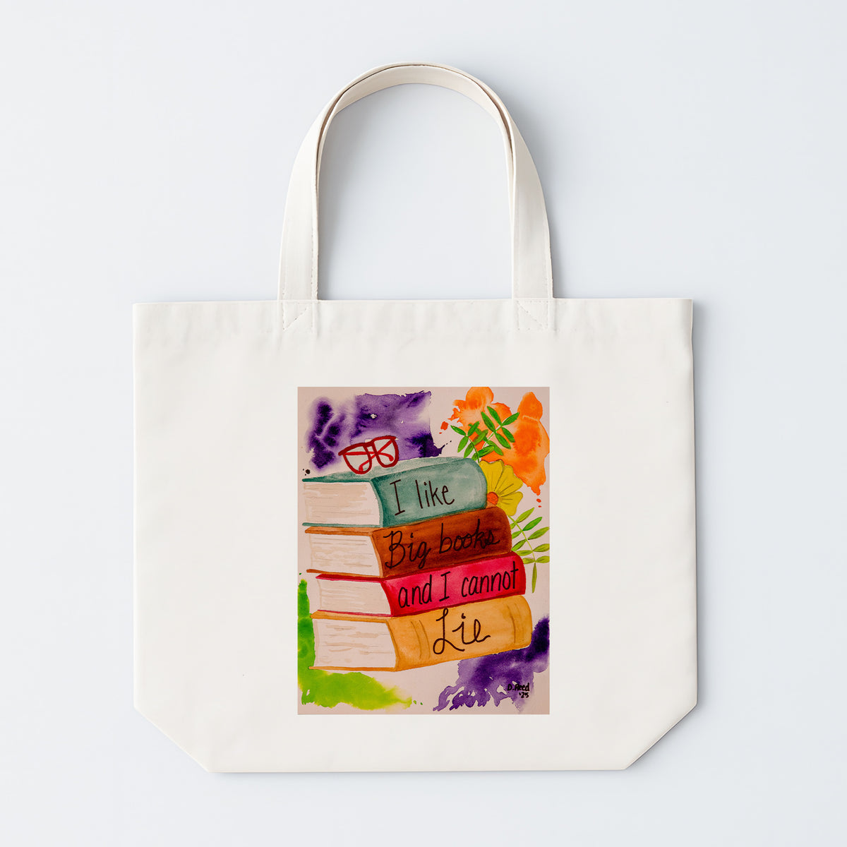 "I Like Big Books" Reusable Canvas Tote